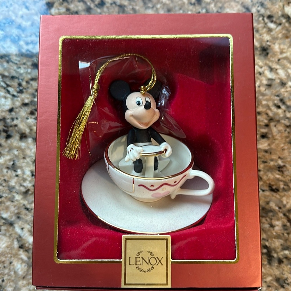 Walt Disney Showcase collection A Ride with Mickey.  Lenox ornament